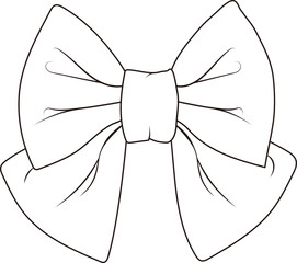 Fototapeta premium Beautiful ribbon bow knot vector illustration 