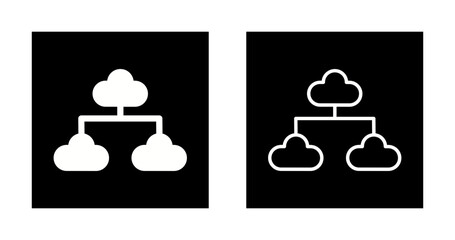 Multi Cloud Vector Icon