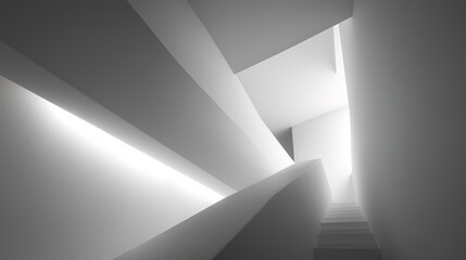 Abstract architectural lines and geometric shapes in a modern monochrome design, showcasing minimalist elegance and precision.