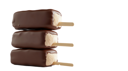 ice cream on a stick  chocolate, 