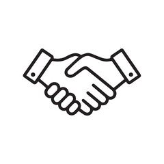 handshake icon vector illustration