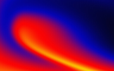 Vibrant gradient background with red and blue blend with noise texture and blur effect