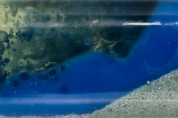 welle blau sand wasser flut kunst blau
