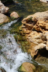 Idyllic natural area in the interior of the Region of Murcia, the Salto del Usero in Bullas