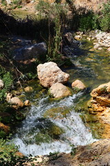 Idyllic natural area in the interior of the Region of Murcia, the Salto del Usero in Bullas