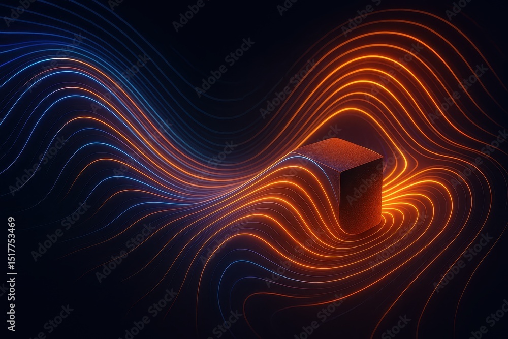 Poster exploration of metamaterials and their interactions with electromagnetic waves in a dark setting