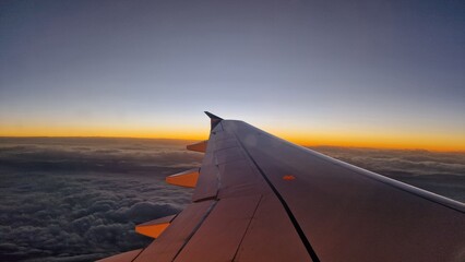sunrise from the plane window