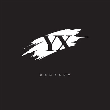 YX Brush Monogram Logo &ndash; Creative Minimalist Letter mark for Luxury Branding & Elegant Identity Design"

