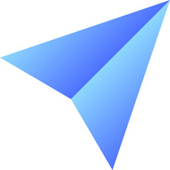 Blue paper plane
