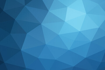 Fototapeta premium Blue abstract polygon design.