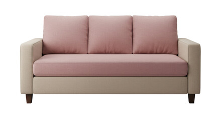 Isolated Pink Sofa
