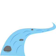 Flat River Illustration