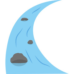 Flat River Illustration