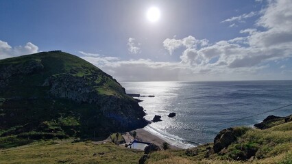 Prainha is a small, picturesque beach nestled between cliffs on the southeastern coast of Madeira,...