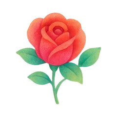 PNG Vibrant rose illustration art