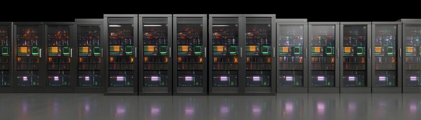 Tall smart racks with blinking inventory lights