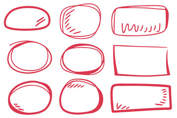 Hand-Drawn Shapes Vector Illustration
