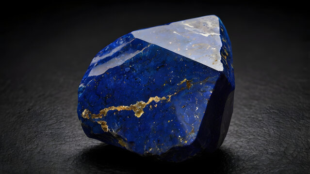 Bloc de lapis lazuli et points de pyrite