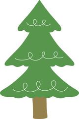 green christmas tree