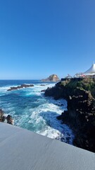 The Natural Pools of Porto Moniz, formed by ancient volcanic rocks, are the signature attraction of this charming coastal town in Madeira. These crystal-clear pools are naturally filled with fresh sea