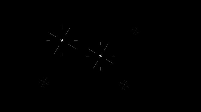 Sparkling doodle hand drawn, hand-drawn rays and explosion Sparkling accent bursts, hand drawn doodle animation on a white background Concept of magic, luxury, something wonderful and exceptional.