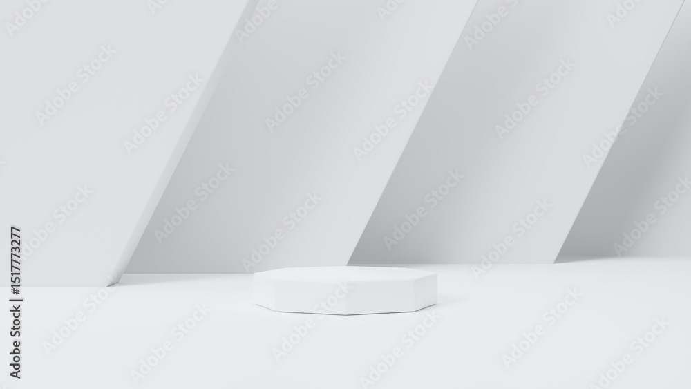 Aufkleber display product abstract minimal scene with geometric podium platform. empty podium or pedestal disp