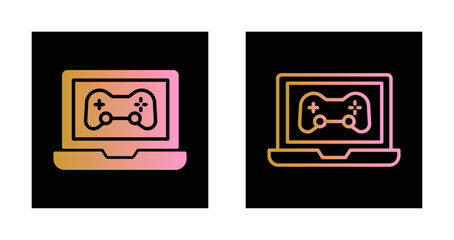 Gaming Laptop Icon Design