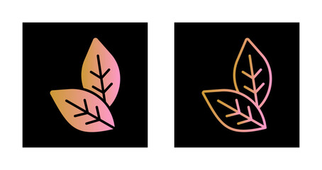 Fototapeta premium Tobacco Leafs Icon Design