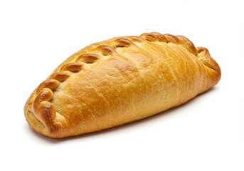 Golden Baked Pastry Delicacy on a White Surface with Crispy Edges