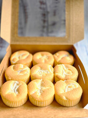 Fluffy coconut cupcake