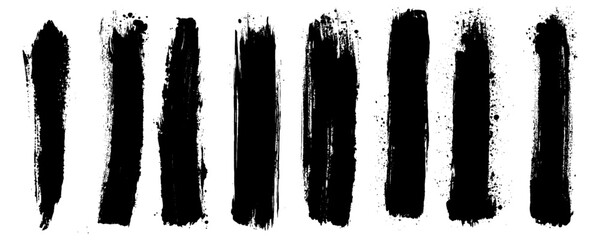 Hand Crafted Flat Paint Brush Thick Long And Short Background Mix High Detail Abstract Vector Background