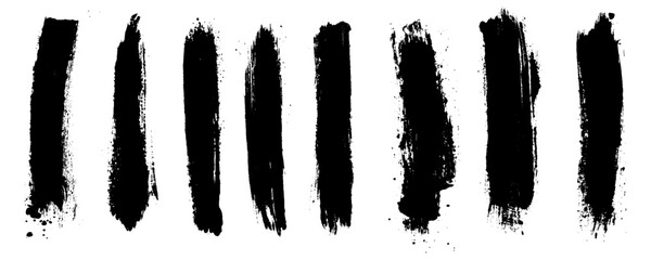 paint brush templates grunge dark black sketch. 