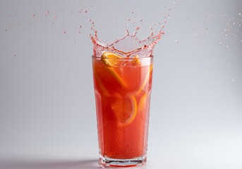 Invigorating fruit refreshment featuring a splash of summer goodness