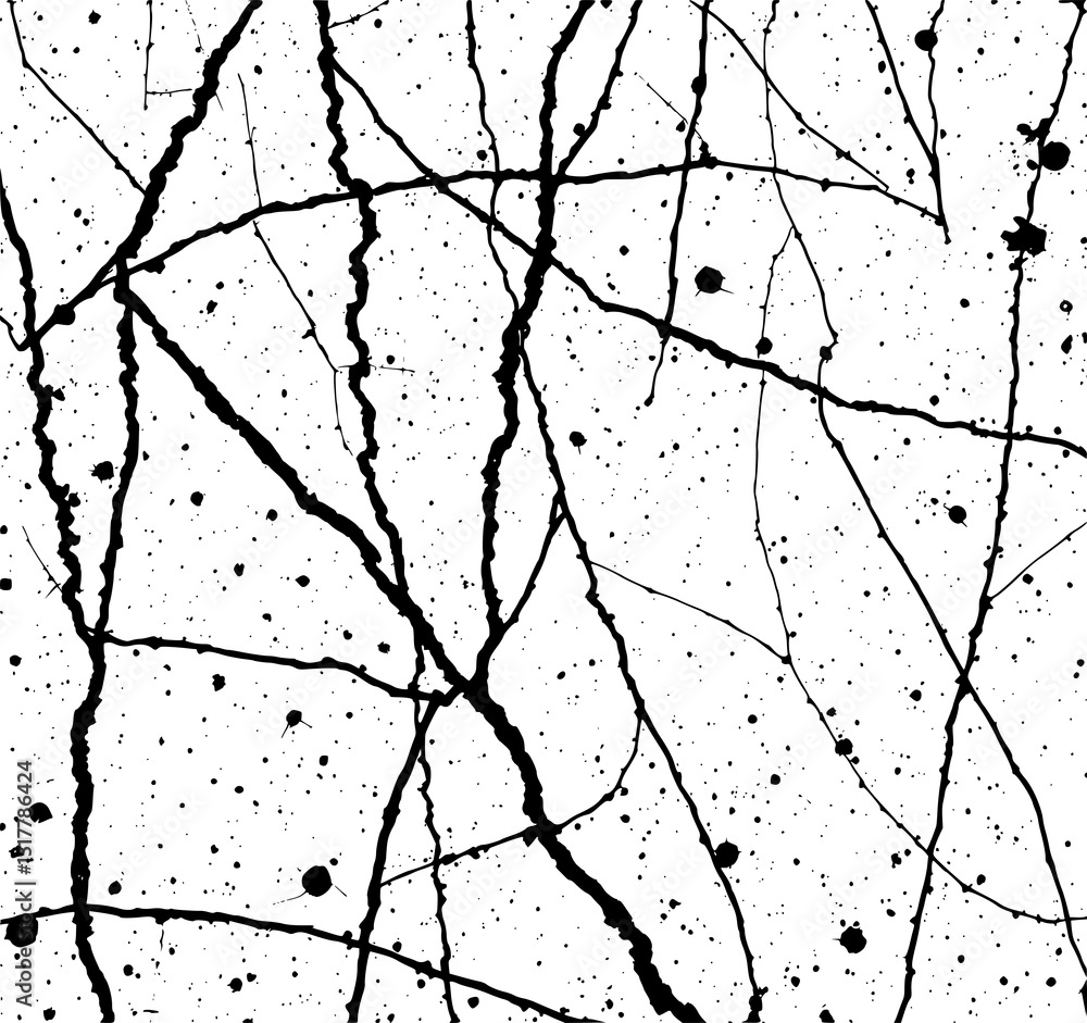Poster abstract ink splatter: a bold monochrome illustration featuring dynamic black ink lines and splatter
