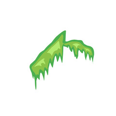 green swamp moss vector illustration