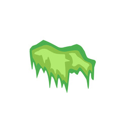 green swamp moss vector illustration
