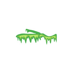green swamp moss vector illustration