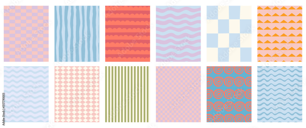 Aufkleber Vector set of hand drawn cut out style  frames and borders - abstract design elements for decoration or logo design templates, prints, placards, posts