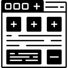 Obraz premium Blog Section Icon