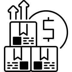 Obraz premium Shipping Cost Icon