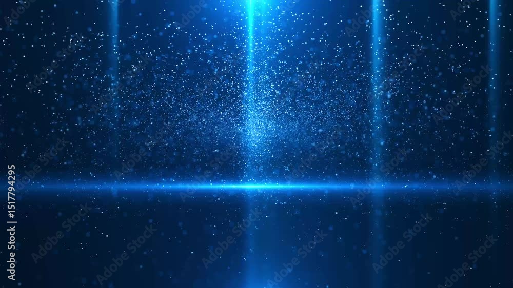 Poster futuristic digital cyberspace particles, twinkling wave deep stage background data network connectio