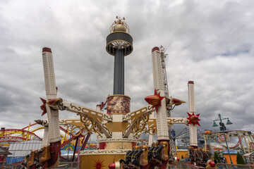 Coney Island famous for its Luna Park, sandy beaches