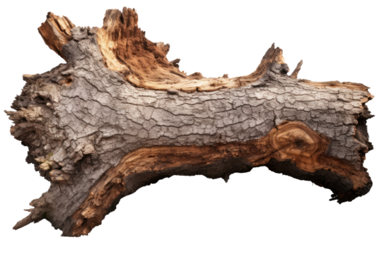 Wood. White or PNG Transparent Background.