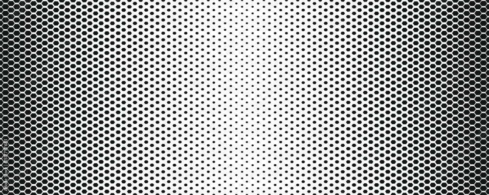 Poster Grunge halftone gradient background. Faded grit noise texture.