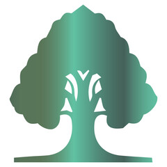 Obraz premium Opulent forest hue transitions creating a satin gradient wave of leaf colors