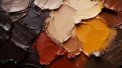 Acrylic Brush Strokes in Earth Tones Texture