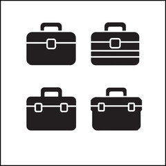 Variant toolbox silhouettes vector bundle