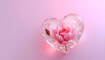 The dreamy pink tones and soft lighting make it perfect for conveying love, affection, and tenderness—ideal for Valentine's Day cards, romantic messages, or heartfelt social media posts.