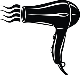 Modern and unique hairdryer vector illustration, hairdryer silhouette vector art, hairdryer isolated line art vector icon design