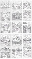 Mountain Sketches: Ink & Whisper